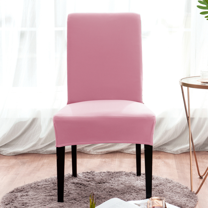 91家纺网 家纺一手货源 找家纺 弹力一体纯色薄款椅子套 饭店用椅套 酒店连体素色椅套子