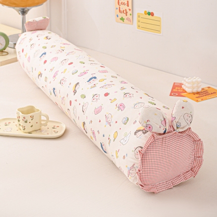 （总）芯奇想 2025新款全棉双层纱兔子枕芯长新款小清新抱枕