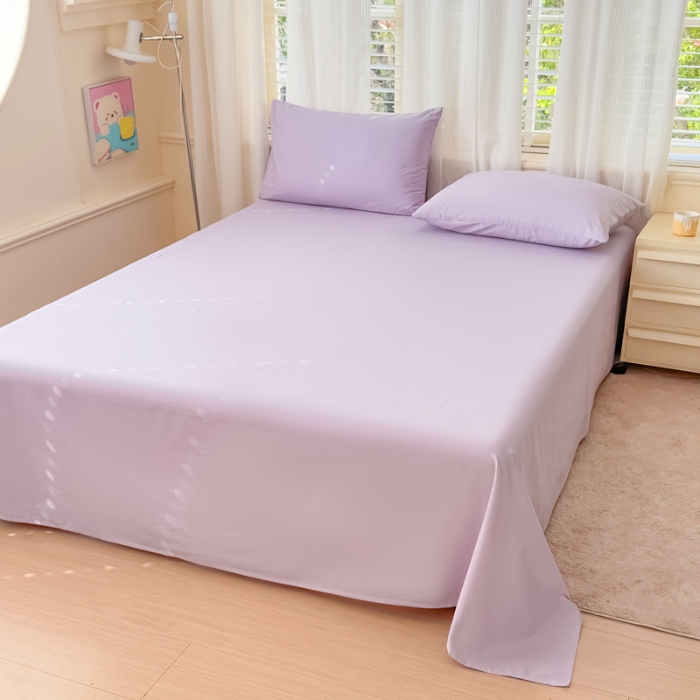 91家纺网 家纺一手货源 找家纺 （总）【苏东来】2025高端100%新疆全棉长绒棉磨毛床单纯色100支纯棉磨毛床单单品件床罩学生单双人床单（一年四季不断货）十年不换款                                 