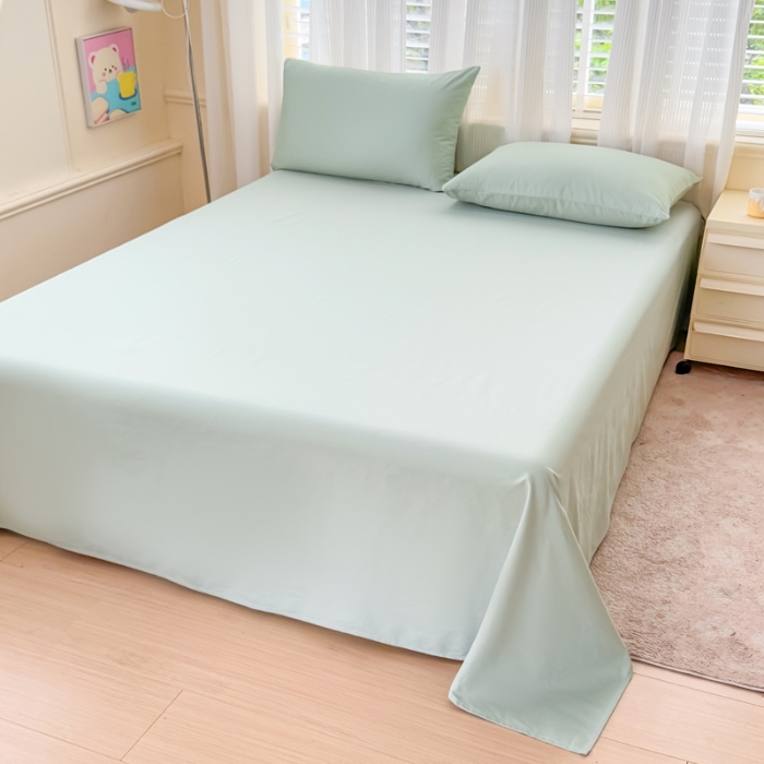 91家纺网 家纺一手货源 找家纺 【苏东来】2025高端100%新疆全棉长绒棉磨毛床单纯色100支纯棉磨毛床单单品件床罩学生单双人床单（一年四季不断货）十年不换款                                    