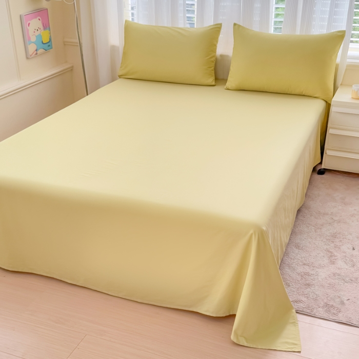 91家纺网 家纺一手货源 找家纺 【苏东来】2025高端100%新疆全棉长绒棉磨毛床单纯色100支纯棉磨毛床单单品件床罩学生单双人床单（一年四季不断货）十年不换款                                    