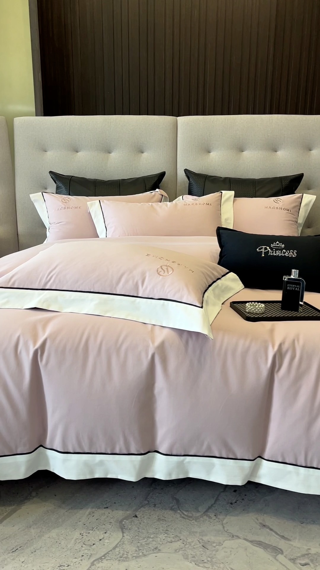 91家纺网 家纺一手货源 找家纺 高档礼盒装超细旦超柔长绒棉磨毛刺绣四件套秋冬加厚100%纯棉全棉床品 豆沙紫-马丁-A类超柔超细旦长绒棉磨毛