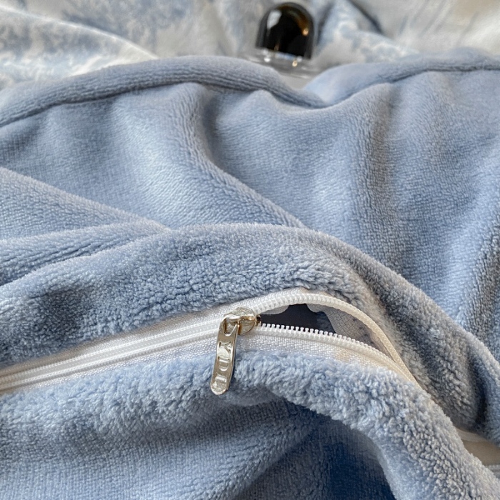 91家纺网 家纺一手货源 找家纺 （总）经年家纺  2025年新款200克水墨画工艺款牛奶绒四件套