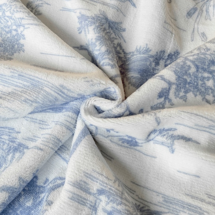 91家纺网 家纺一手货源 找家纺 （总）经年家纺  2025年新款200克水墨画工艺款牛奶绒四件套