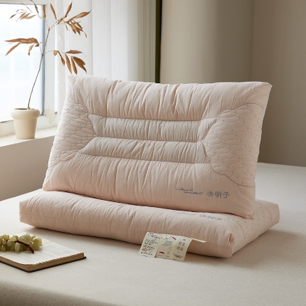 91家纺网 家纺一手货源 找家纺 （总）2026新款 棉麻护颈决明子按摩枕芯枕头 决明子明目保健 轻氧透气决明子棉麻安睡枕芯
