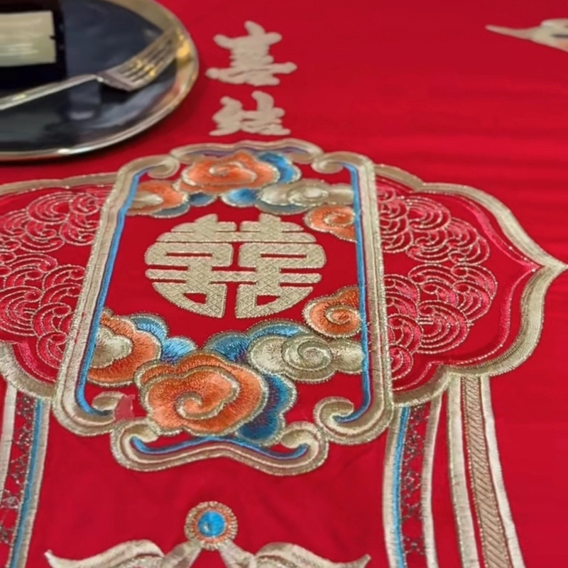 91家纺网 家纺一手货源 找家纺 梦丝语家纺婚庆四件套五件套六件套八件套10件套百支提花原版