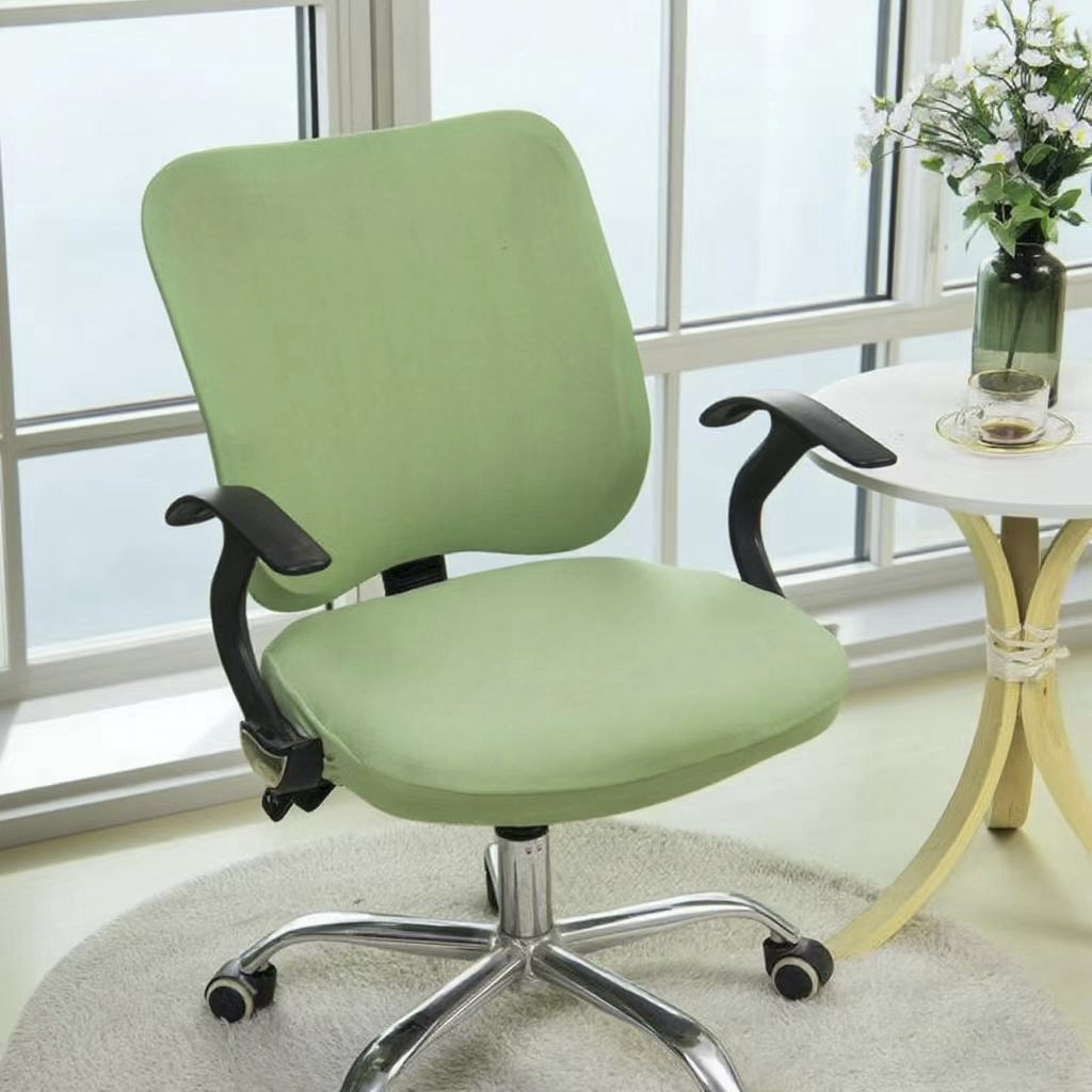 91家纺网 家纺一手货源 找家纺 纯色弹力分体椅套 饭店连体椅套子 素色弹性椅子套