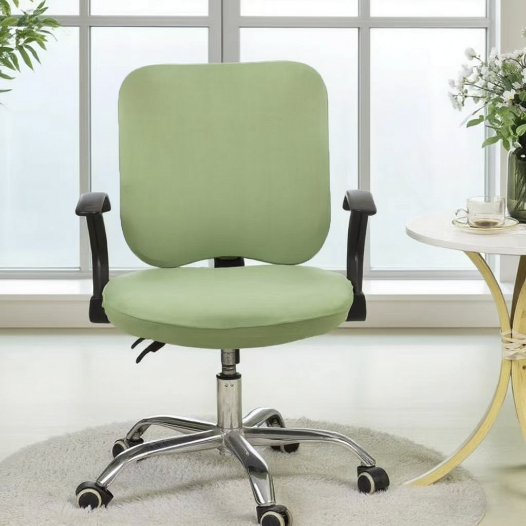 91家纺网 家纺一手货源 找家纺 纯色弹力分体椅套 饭店连体椅套子 素色弹性椅子套