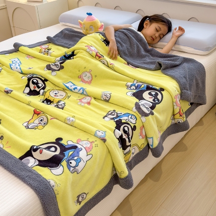 91家纺网 家纺一手货源 找家纺 （总）2025儿童毛毯双层加厚冬季北极绒小被子幼儿园午睡宝宝婴儿珊瑚绒学生毯子