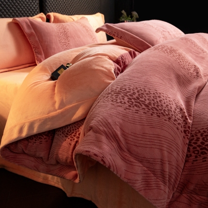 （总）2025新款 专版花型 高克重9.2斤全消光A类印花牛奶绒四件套-有风直播首选