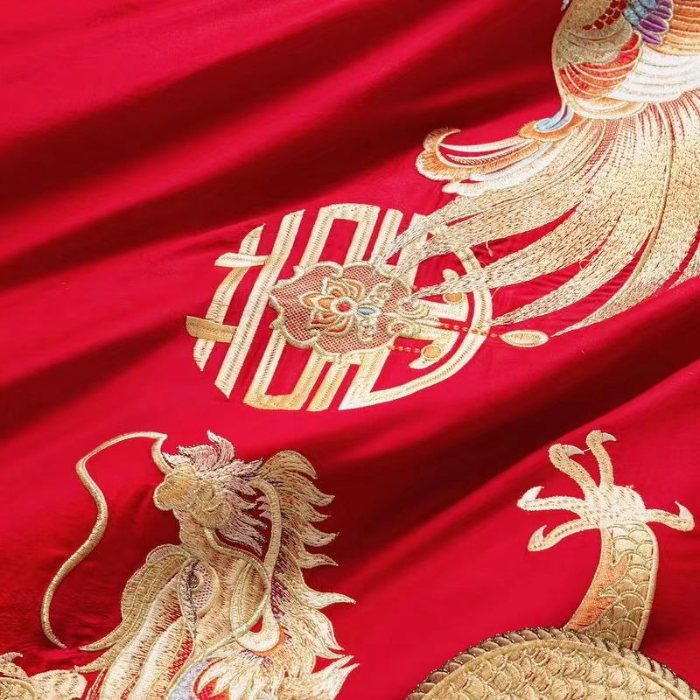 91家纺网 家纺一手货源 找家纺 梦丝语家纺婚庆四件套五件套六件套八件套10件套百支提花原版