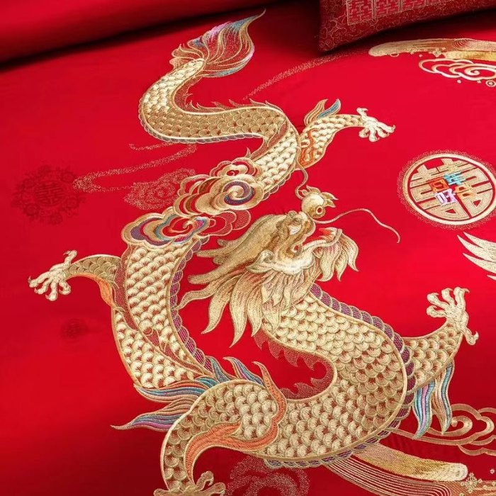 91家纺网 家纺一手货源 找家纺 梦丝语家纺婚庆四件套五件套六件套八件套10件套百支提花原版