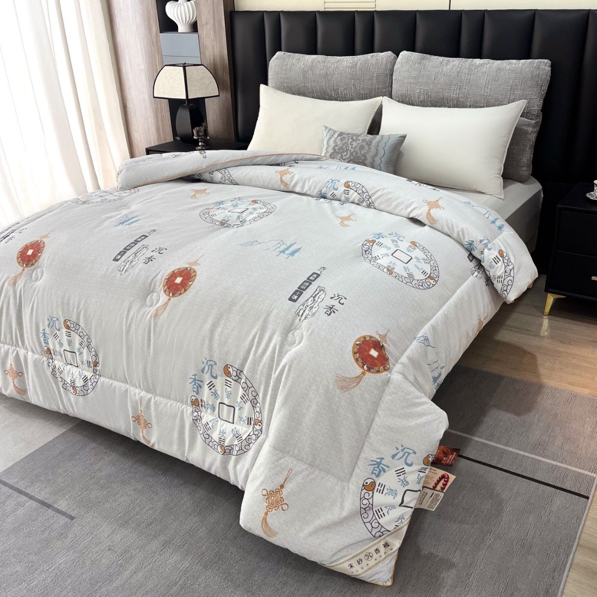 91家纺网 家纺一手货源 找家纺 （总）中医睡眠朱砂沉香被新品功能被私域公域直播会销体销旅销可实验被