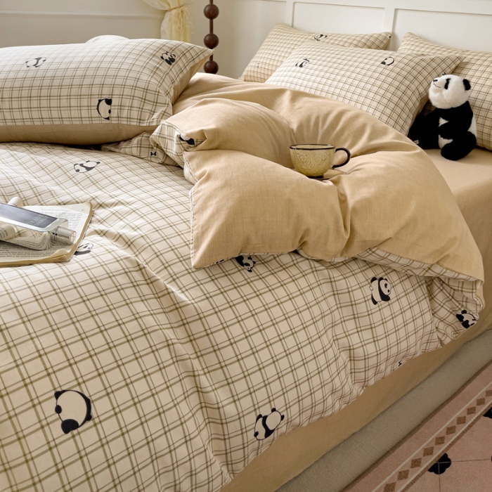 91家纺网 家纺一手货源 找家纺 全棉高品质新疆棉印花四件套学生三件套床单款床笠款