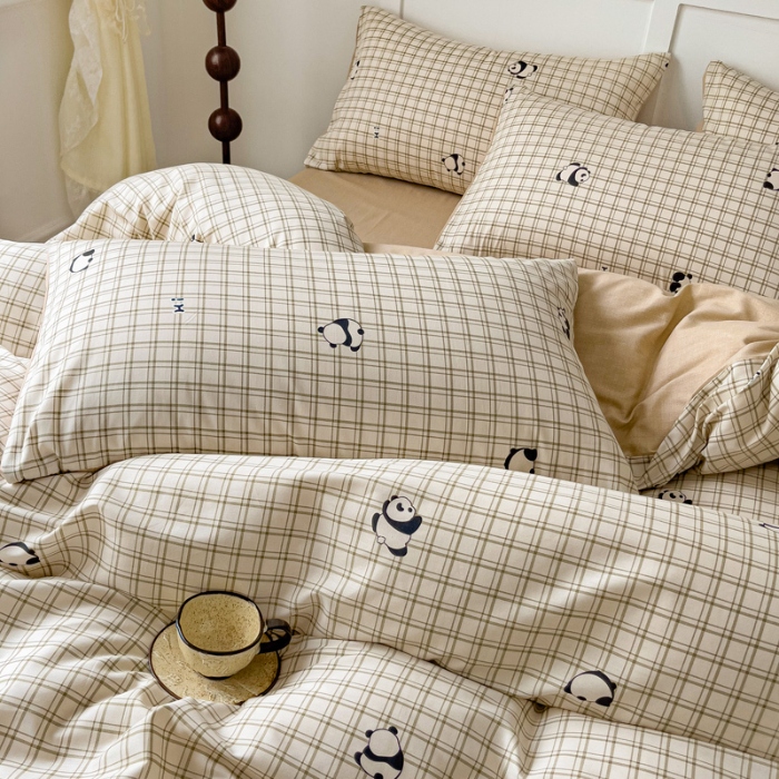 91家纺网 家纺一手货源 找家纺 全棉高品质新疆棉印花四件套学生三件套床单款床笠款