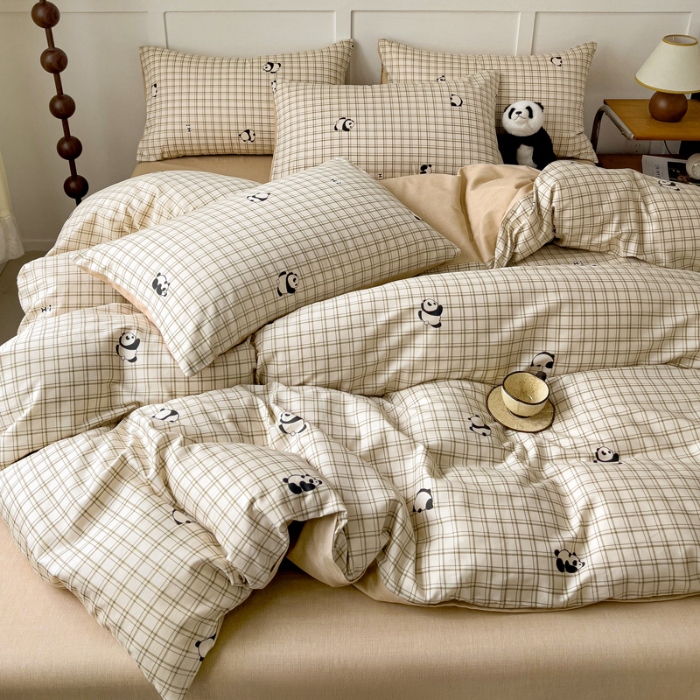 91家纺网 家纺一手货源 找家纺 全棉高品质新疆棉印花四件套学生三件套床单款床笠款