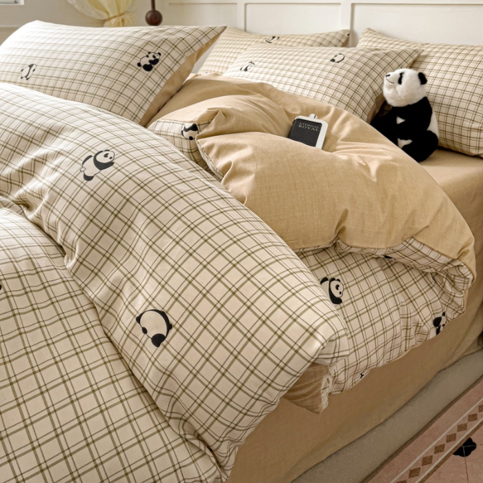 91家纺网 家纺一手货源 找家纺 全棉高品质新疆棉印花四件套学生三件套床单款床笠款