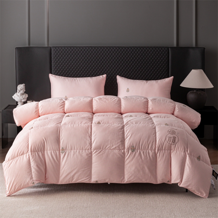 91家纺网 家纺一手货源 找家纺 （总）福禄 羽绒被95白鹅绒被80支全棉双层三防抗菌静音春秋被子被芯加厚冬被 