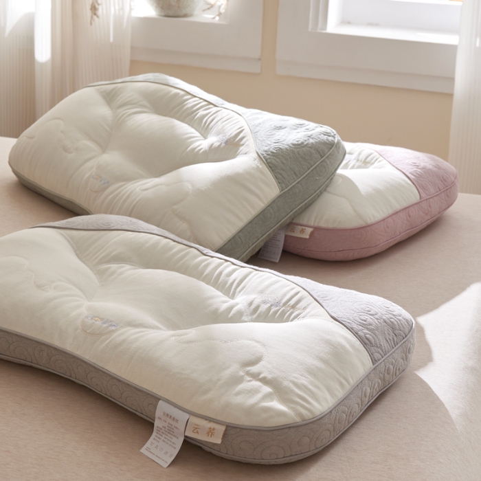 91家纺网 家纺一手货源 找家纺 （总）2026新款棉麻荞麦透气护颈枕芯甜荞麦学生成人明目枕芯酒店低平枕芯枕头