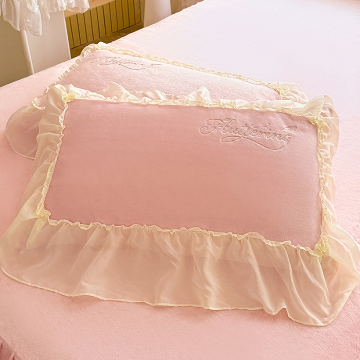 91家纺网 家纺一手货源 找家纺 （总）漫布云家纺SUMINA 2025新款简约ins风A类全消光230g牛奶绒公主绒四件套床裙款被套-彩蝶系列