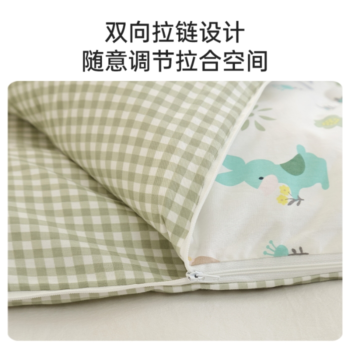 91家纺网 家纺一手货源 找家纺 （总）麦吻儿童家居 2025新款儿童全棉睡袋男孩女孩午托防踢被40支纯棉床品被子睡袋两用可机洗