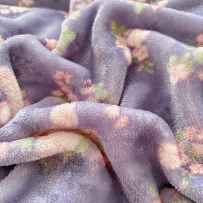 91家纺网 家纺一手货源 找家纺 2025新款牛奶绒床盖四件套床上绒四件套 手捧花