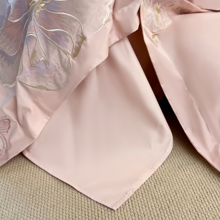 91家纺网 家纺一手货源 找家纺 （总）2025新款全棉纯棉长绒棉刺绣轻奢四件套系列-罗马