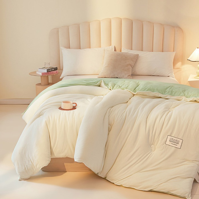 91家纺网 家纺一手货源 找家纺 （总）2026新款A类针织棉大豆被超柔亲肤秋冬保暖被芯【有检测报告 有买家秀】