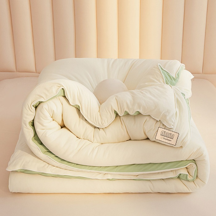 91家纺网 家纺一手货源 找家纺 （总）2026新款A类针织棉大豆被超柔亲肤秋冬保暖被芯【有检测报告 有买家秀】