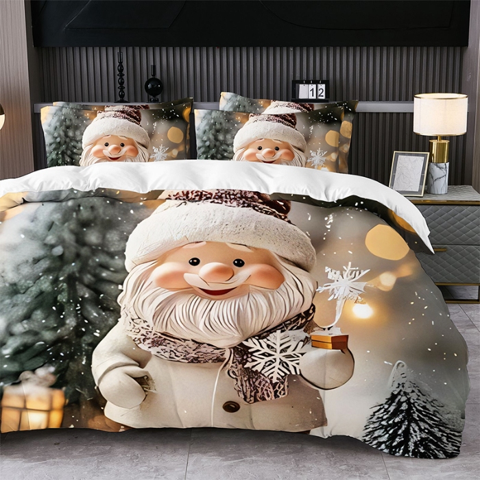 91家纺网 家纺一手货源 找家纺 jit跨境数码印花被套三件套一件代发temu希音集采shein亚马逊速卖通pod-圣诞款 第三批