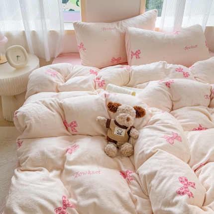 91家纺网 家纺一手货源 找家纺 （总）2025牛奶绒四件套床单款床笠款牛奶绒单被套床品套件