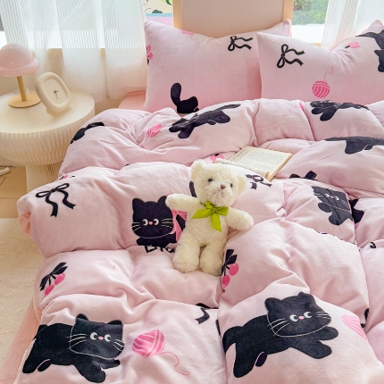 91家纺网 家纺一手货源 找家纺 （总）2025牛奶绒四件套床单款床笠款牛奶绒单被套床品套件