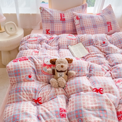 91家纺网 家纺一手货源 找家纺 （总）2025牛奶绒四件套床单款床笠款牛奶绒单被套床品套件