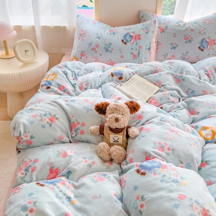 91家纺网 家纺一手货源 找家纺 （总）2025牛奶绒四件套床单款床笠款牛奶绒单被套床品套件