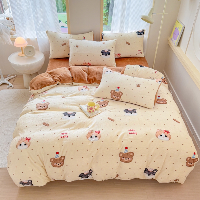 91家纺网 家纺一手货源 找家纺 （总）2025牛奶绒四件套床单款床笠款牛奶绒单被套床品套件