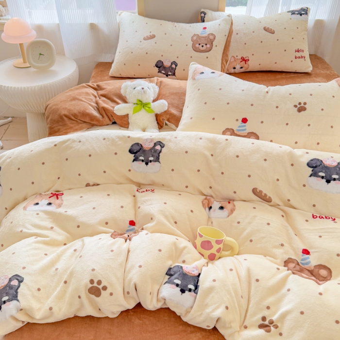 91家纺网 家纺一手货源 找家纺 （总）2025牛奶绒四件套床单款床笠款牛奶绒单被套床品套件