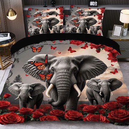 91家纺网 家纺一手货源 找家纺 jit跨境数码印花被套三件套一件代发temu希音集采shein亚马逊速卖通pod模式