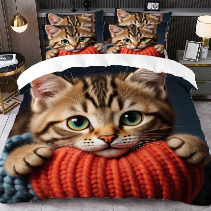 91家纺网 家纺一手货源 找家纺 jit跨境数码印花被套三件套一件代发temu希音集采shein亚马逊速卖通pod模式