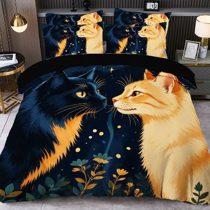 91家纺网 家纺一手货源 找家纺 jit跨境数码印花被套三件套一件代发temu希音集采shein亚马逊速卖通pod模式