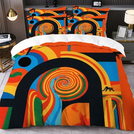 91家纺网 家纺一手货源 找家纺 jit跨境数码印花被套三件套一件代发temu希音集采shein亚马逊速卖通pod模式