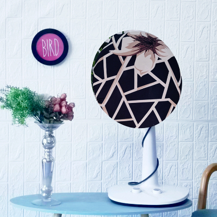 91家纺网 家纺一手货源 找家纺 弹力印花风扇套 弹性防尘电风扇套  落地风扇套子