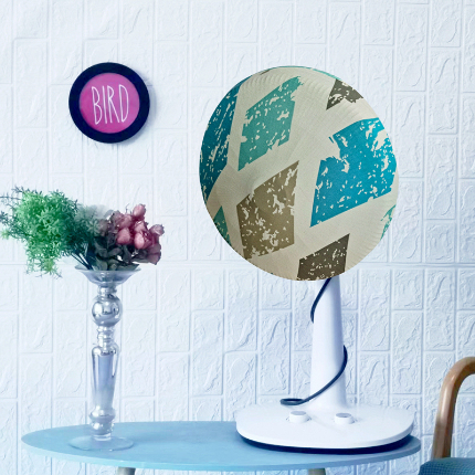 91家纺网 家纺一手货源 找家纺 弹力印花风扇套 弹性防尘电风扇套  落地风扇套子