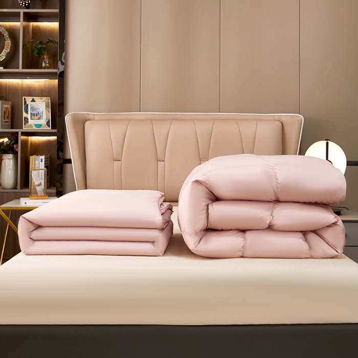 91家纺网 家纺一手货源 找家纺 （总）天木兰 拉链款蚕丝羽绒二合一子母被桑蚕丝被夏凉被鹅绒冬被春秋被子被芯