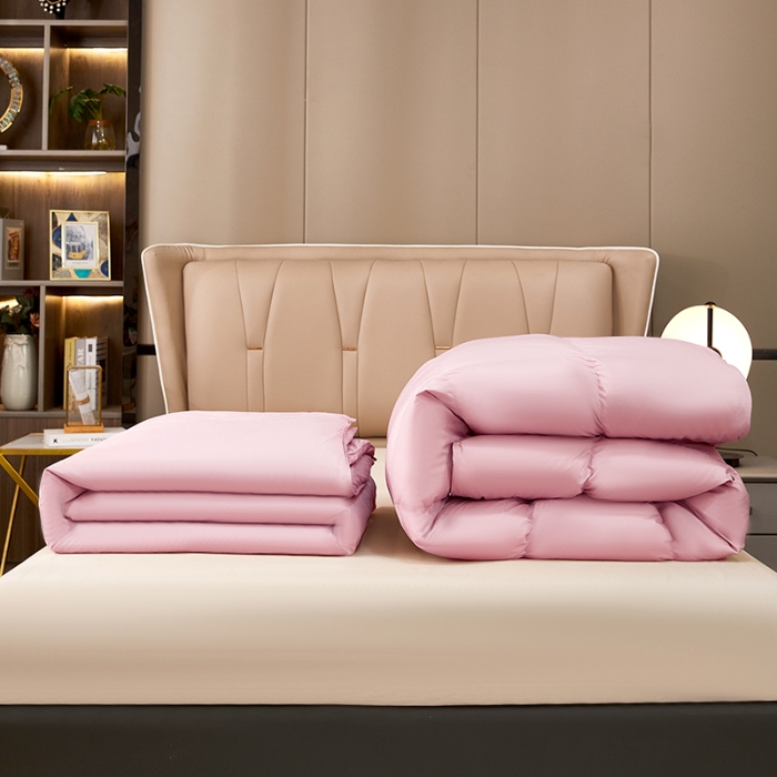 91家纺网 家纺一手货源 找家纺 （总）天木兰 拉链款蚕丝羽绒二合一子母被桑蚕丝被夏凉被鹅绒冬被春秋被子被芯