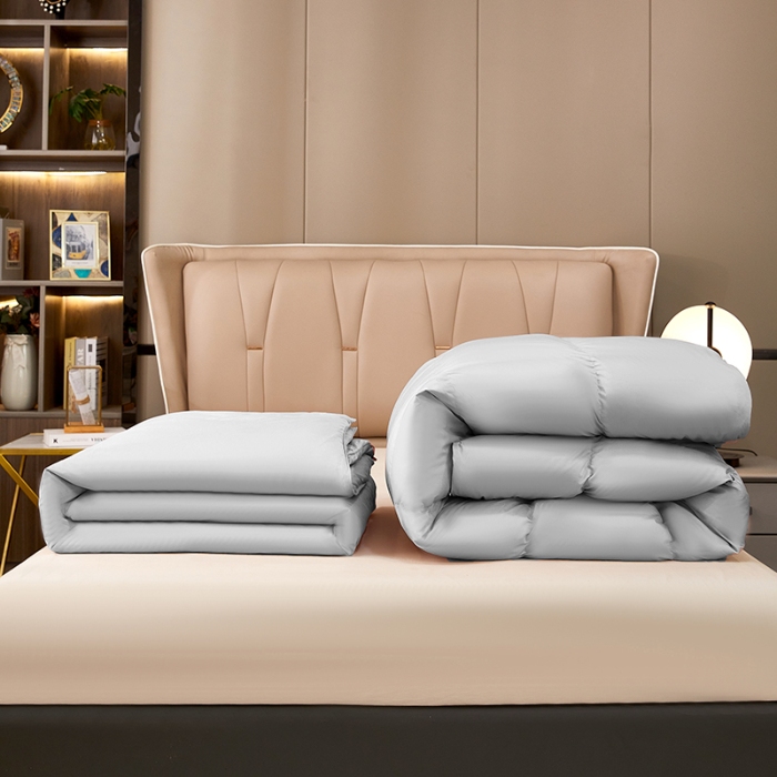 91家纺网 家纺一手货源 找家纺 （总）天木兰 拉链款蚕丝羽绒二合一子母被桑蚕丝被夏凉被鹅绒冬被春秋被子被芯