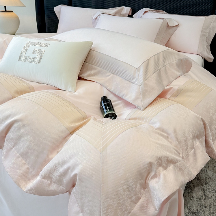 91家纺网 家纺一手货源 找家纺 （总）高档礼盒装彩金色织提花+50*50S贡缎长绒棉纯棉加厚磨毛四件套100%全棉