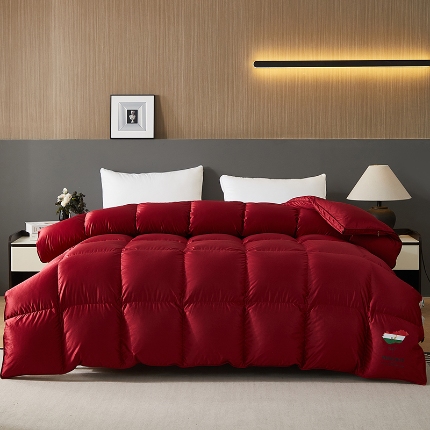 91家纺网 家纺一手货源 找家纺 （总）抗日家纺 新款奢华纯色真丝缎单层防绒羽绒被壳 一件起批