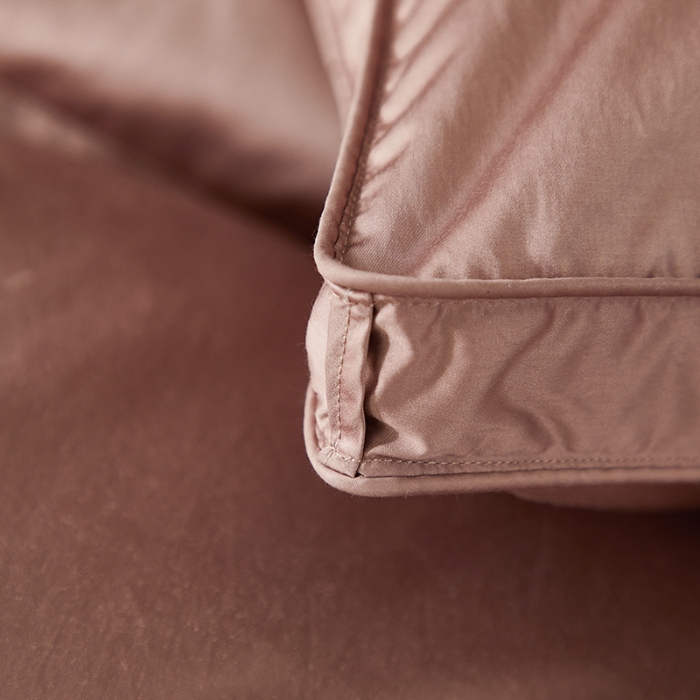 91家纺网 家纺一手货源 找家纺 （总）抗日家纺 新款奢华纯色真丝缎单层防绒羽绒被壳 一件起批