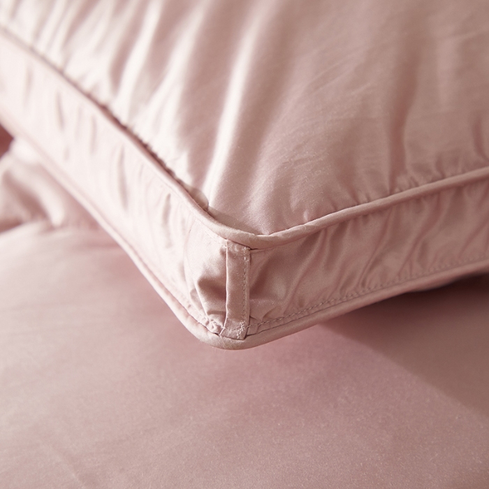 91家纺网 家纺一手货源 找家纺 抗日家纺 新款奢华纯色真丝缎单层防绒羽绒被壳 一件起批 豆沙