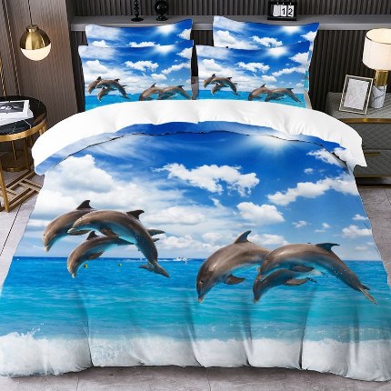 91家纺网 家纺一手货源 找家纺 jit跨境数码印花被套三件套一件代发temu希音集采shein亚马逊速卖通pod模式